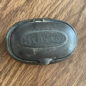 Antique Metal Jewels Trinket Box with Lid by K&O